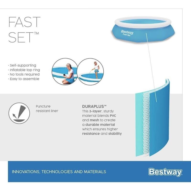 Bestway - Fast Set - Aufblasbarer Pool - 305x66 cm - Rund