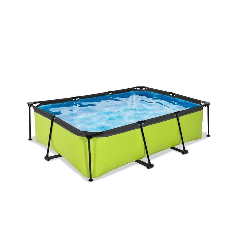 EXIT Piscine Lime - Frame Pool 220x150x60 cm - Accessoires inclus