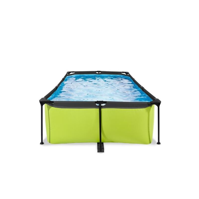 EXIT Piscine Lime - Frame Pool 220x150x60 cm - Accessoires inclus