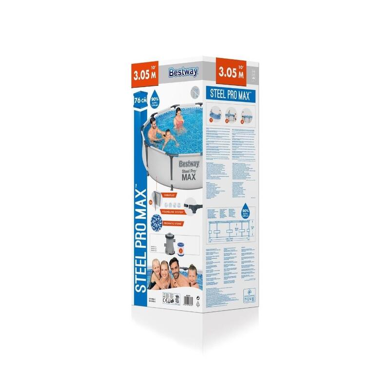 Bestway Steel Pro Max piscina + bomba de filtro 305 cm