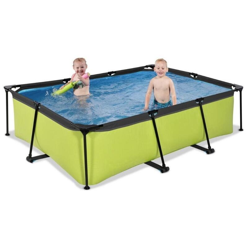 EXIT Piscine Lime - Frame Pool 220x150x60 cm - Accessoires inclus