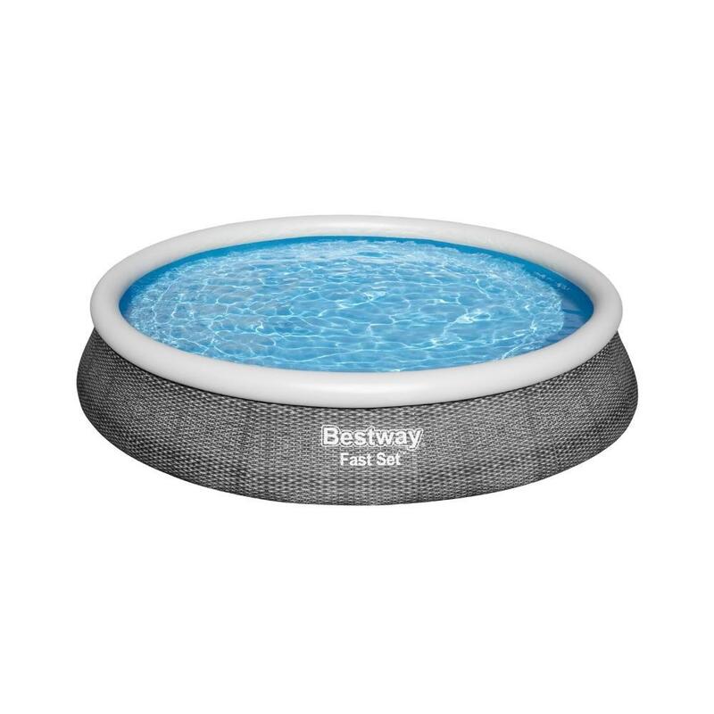 Piscine Bestway Fast Set rotin ronde 396 x 84 cm