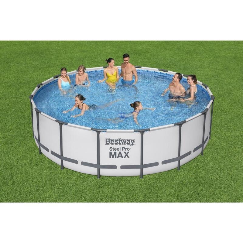 Bestway - Steel Pro MAX - Opzetzwembad inclusief filterpomp - 488x122 cm