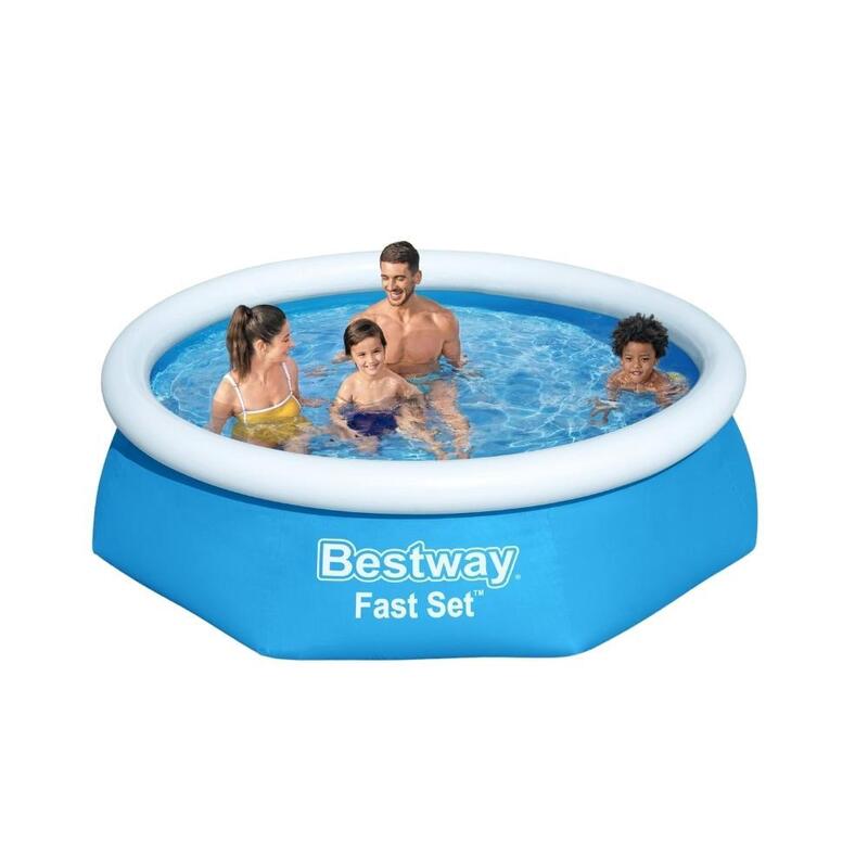 Bestway - Fast Set - Aufblasbarer Pool mit Filterpumpe - 244x61 cm - Rund