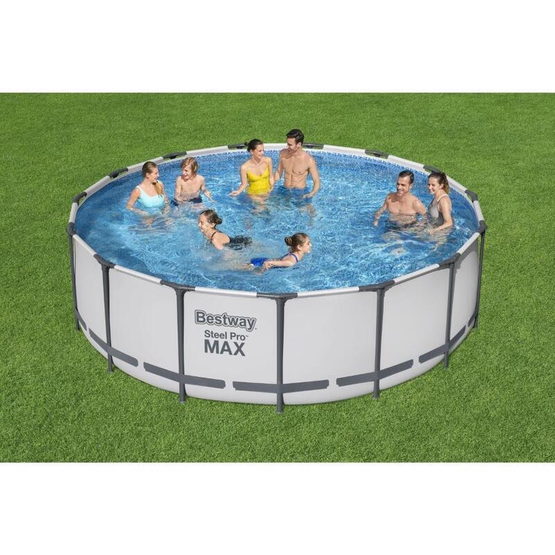 Bestway - Steel Pro MAX - Piscine tubulaire - 457x122 cm - Ronde