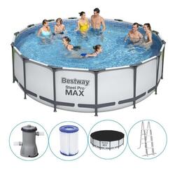 Piscine ensemble Bestway Steel Pro MAX ronde Ø 457 x 122 cm