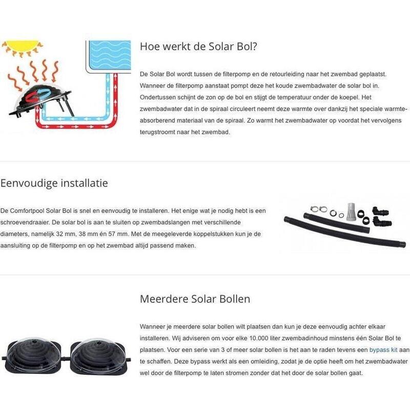 Comfortpool - Zonneboiler - Solar zwembad verwarming