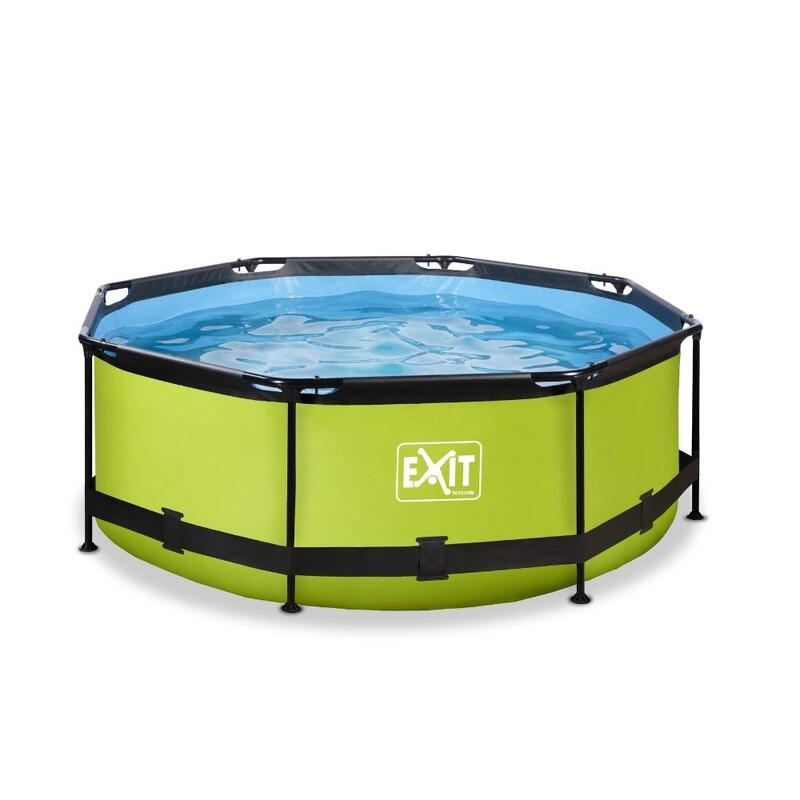 Zwembad - EXIT Lime zwembad ø244x76cm met filterpomp - groen