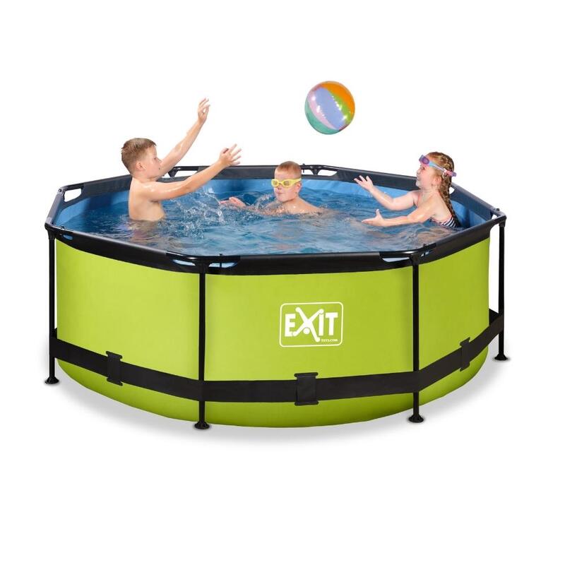 EXIT Lime Piscine ø244x76cm avec pompe de filtration - vert