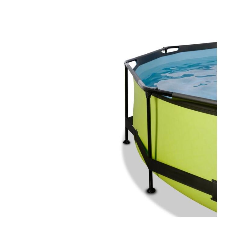 EXIT Lime Pool ø244x76cm mit Filterpumpe - Grün