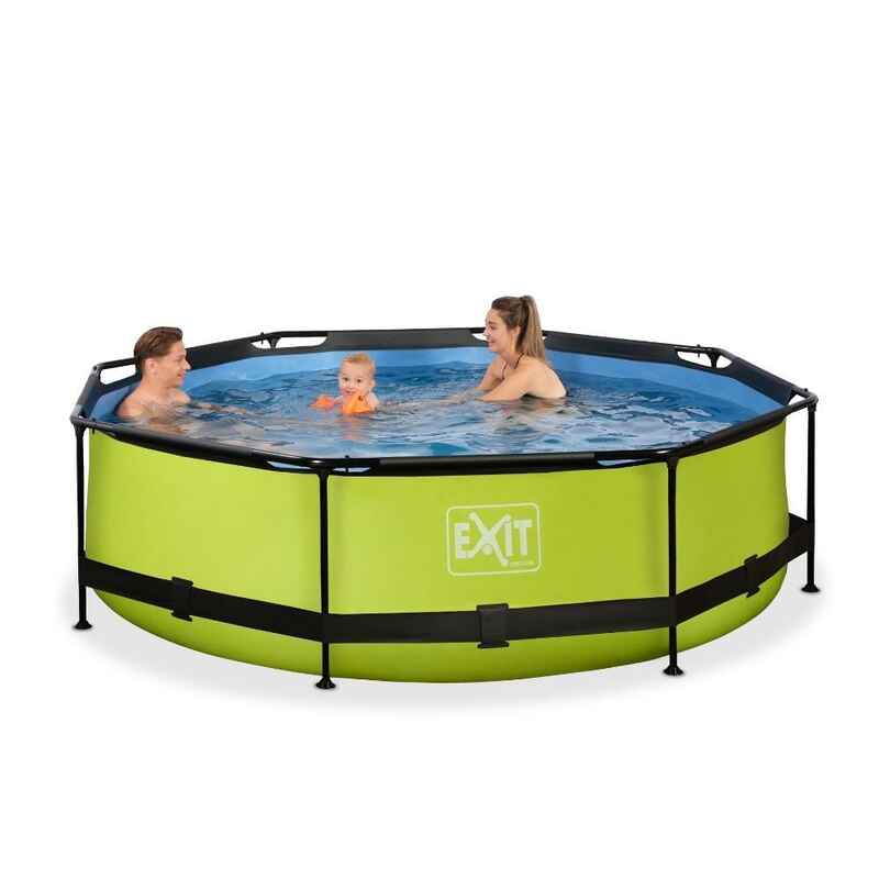 EXIT Lime Pool ø300x76cm mit Filterpumpe - Grün Media 1