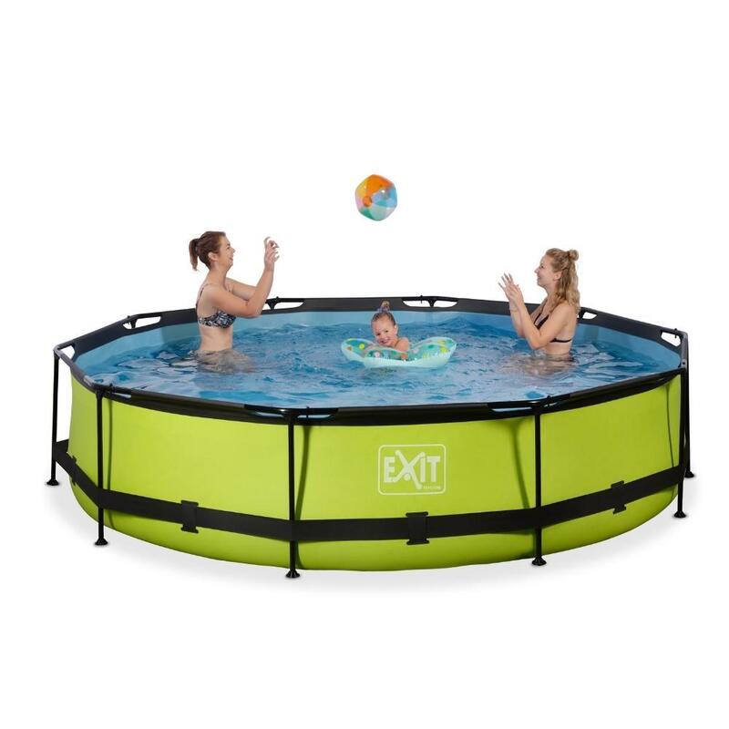 Zwembad - EXIT Lime zwembad ø360x76cm met filterpomp - groen