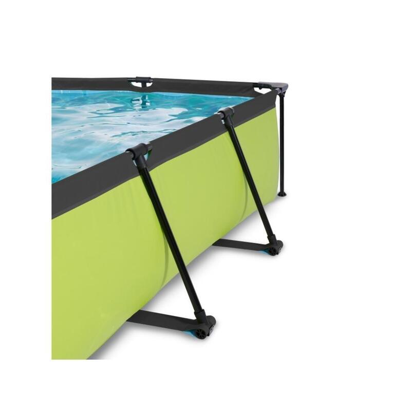 EXIT Piscine Lime - Frame Pool 300x200x65 cm - Accessoires inclus