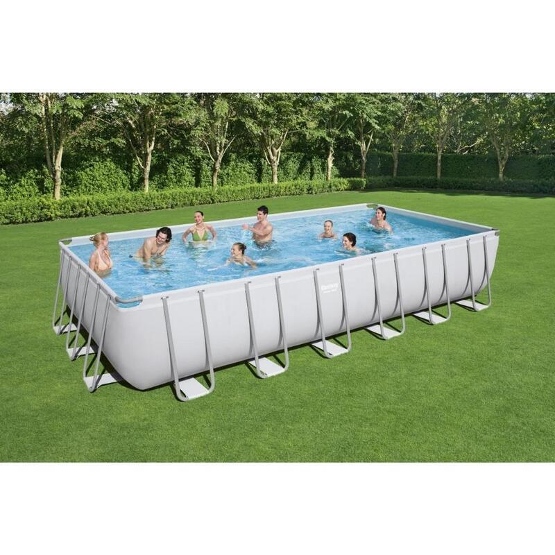 732 x 366 x 132 cm Bestway Power Steel Schwimmbad-Set rechteckig