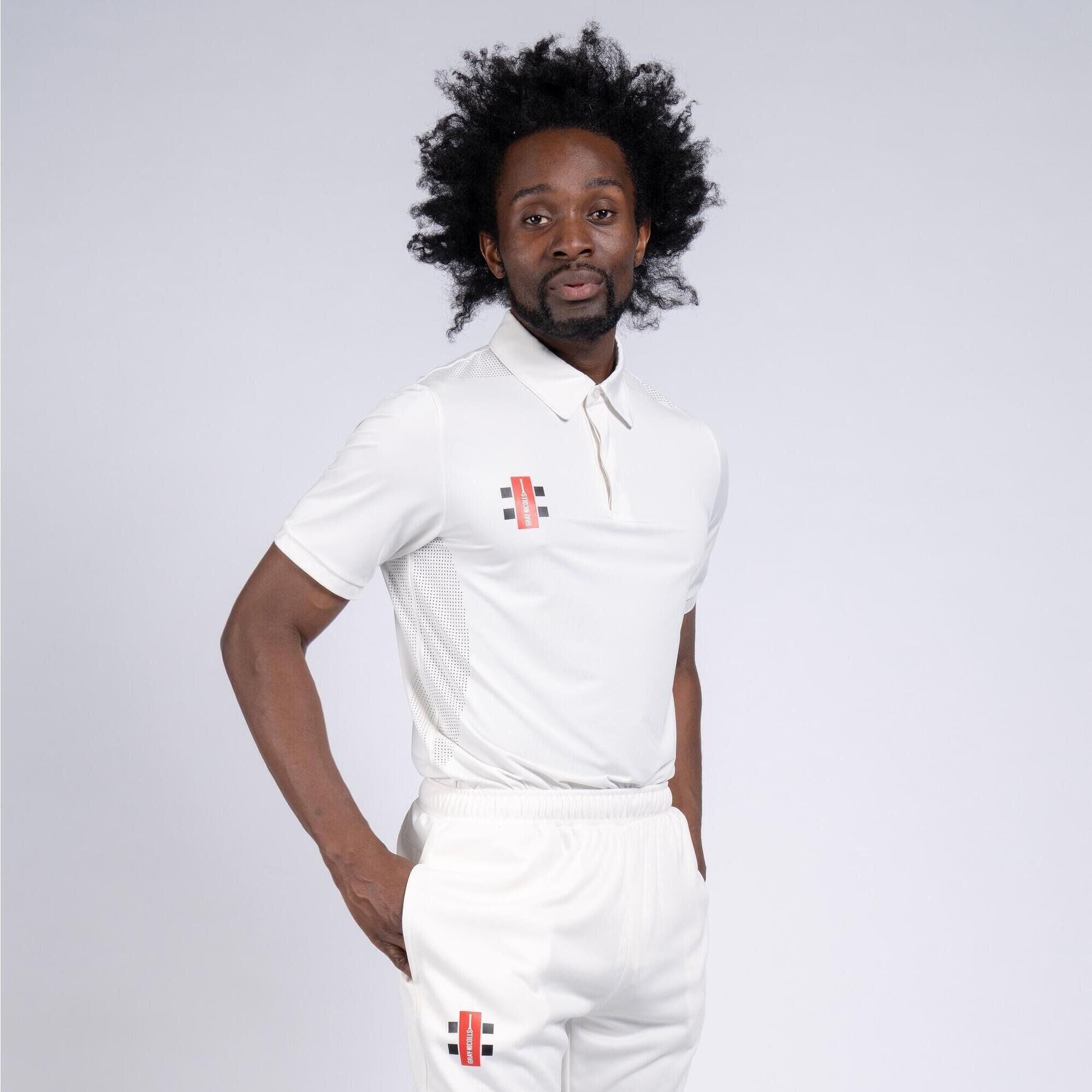 GRAY-NICOLLS Pro Performance L/S Playing Shirt,Ivory,Junior