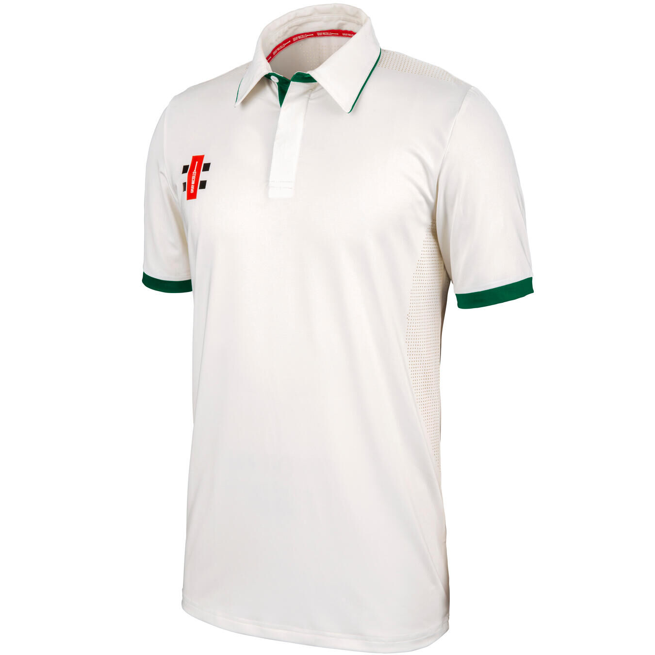 GRAY-NICOLLS Pro Performance S/S Playing Shirt,Ivory/Navy,Adult