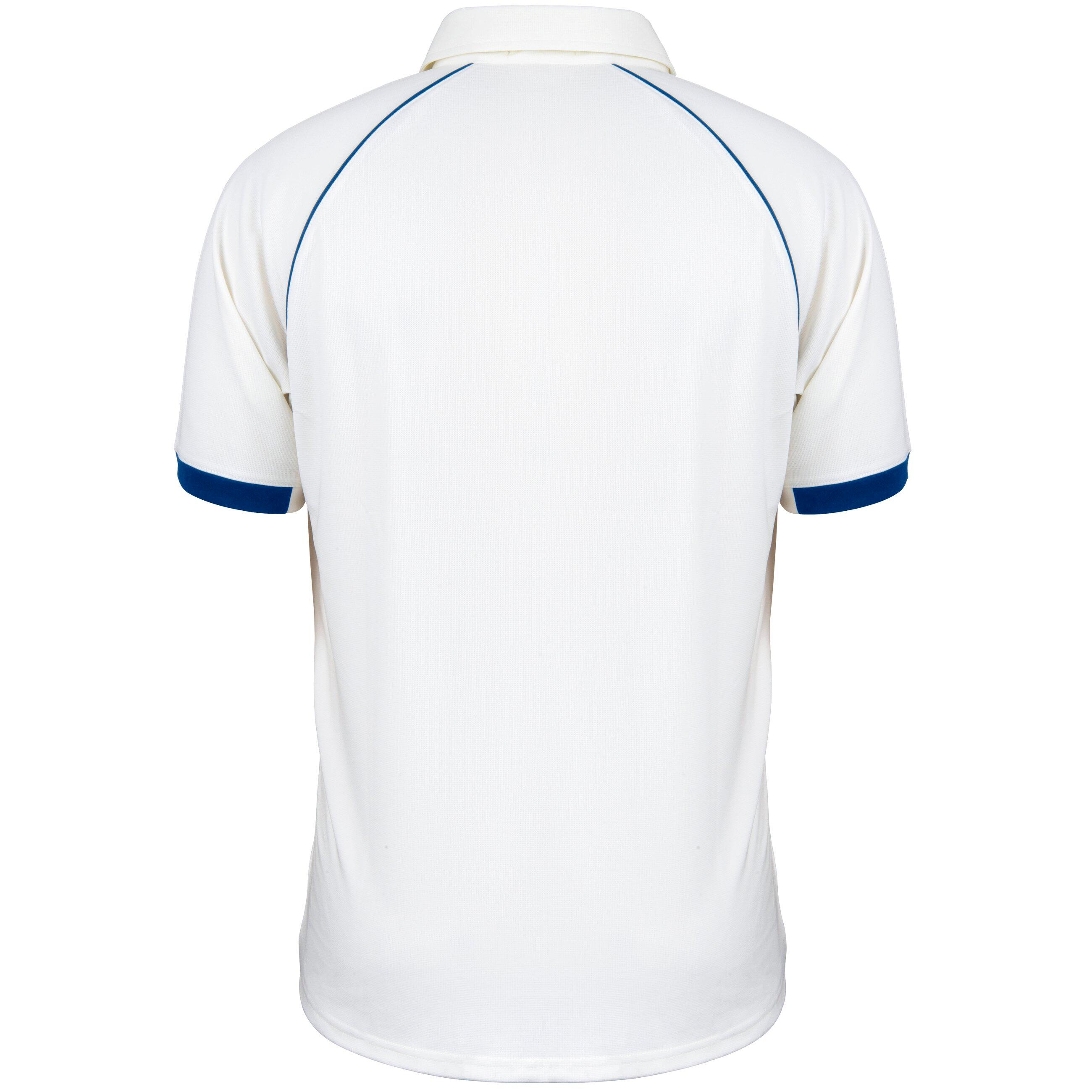 Matrix V2 S/S Playing Shirt,Ivory/Navy,Adult 1/5