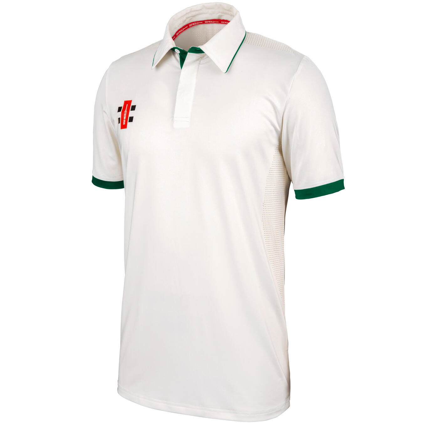 Pro Performance S/S Playing Shirt,Ivory/Green,Adult 1/3