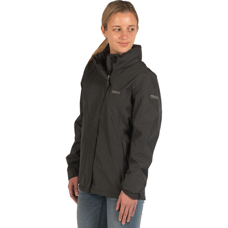 Damen Softshelljacke NAOMI Schwarz Melange