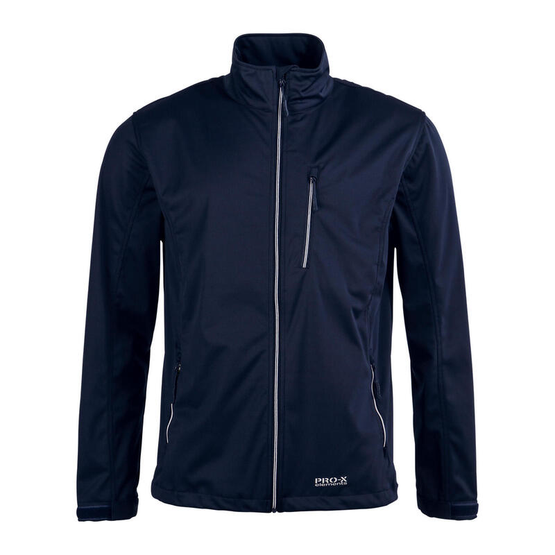 Outdoorjas Dario heren polyester marineblauw mt M