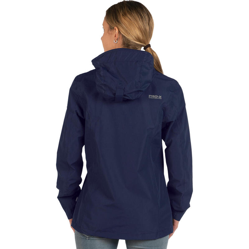 Outdoorjas Lisa dames polyester navy maat 38