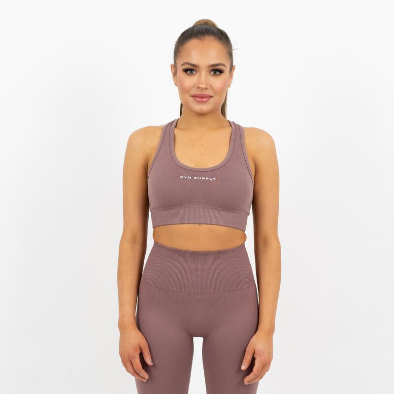 Icon seamless sport bh Dames - Taupe