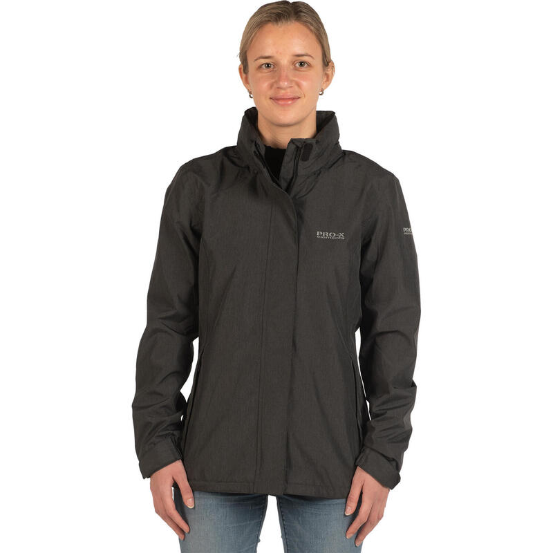 Damen Softshelljacke NAOMI Schwarz Melange