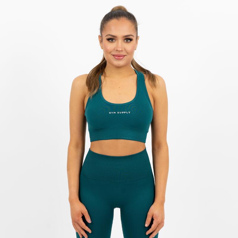 Icon seamless sport bh Dames - Groen