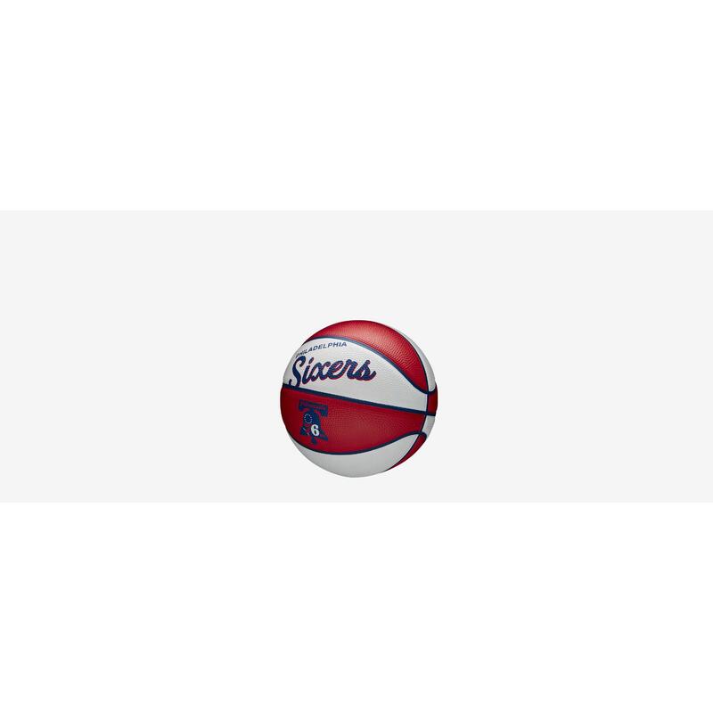 Piłka do koszykówki Wilson Team Retro Philadelphia 76ers Mini Ball rozmiar 3