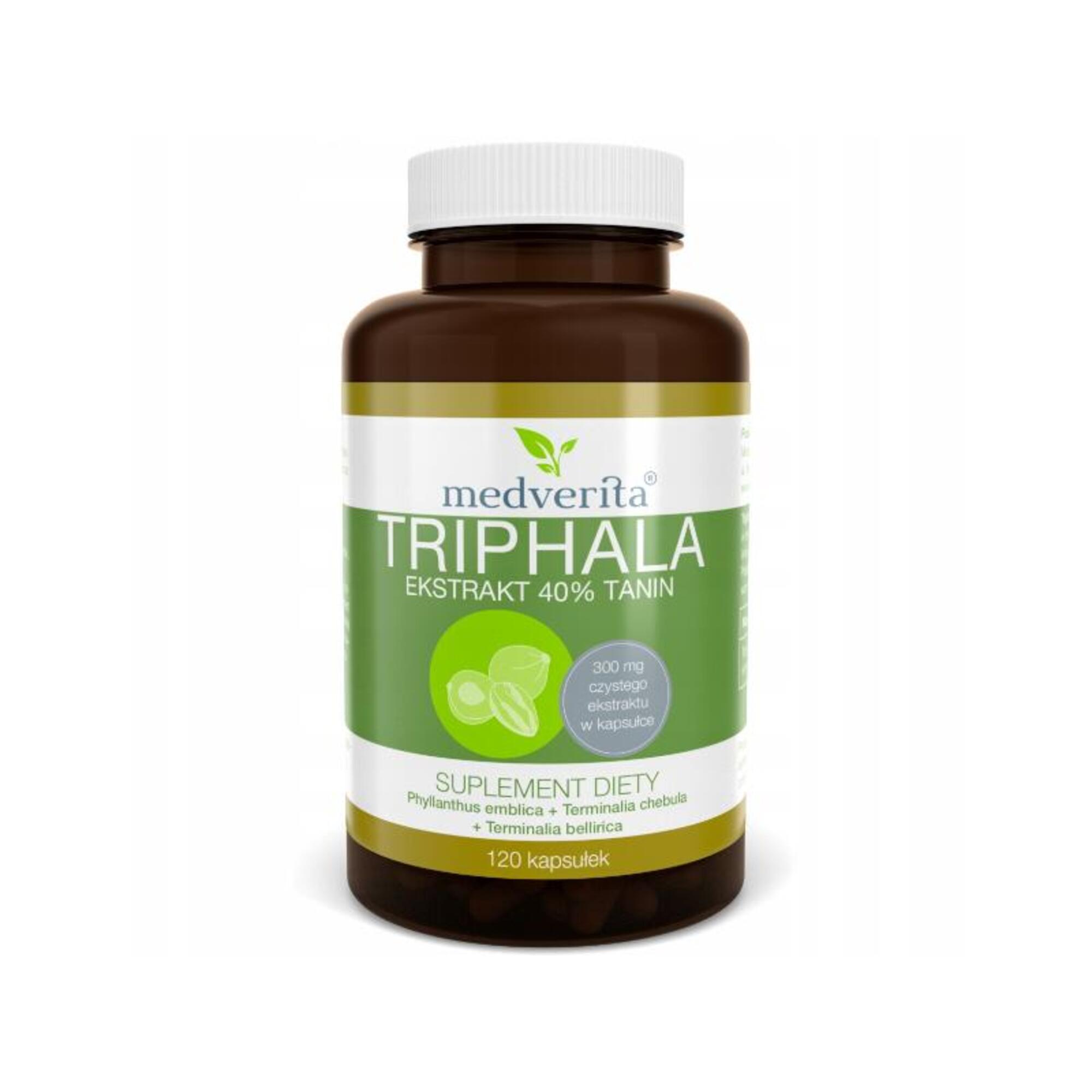 Triphala 300 mg MEDVERITA 120 kaps