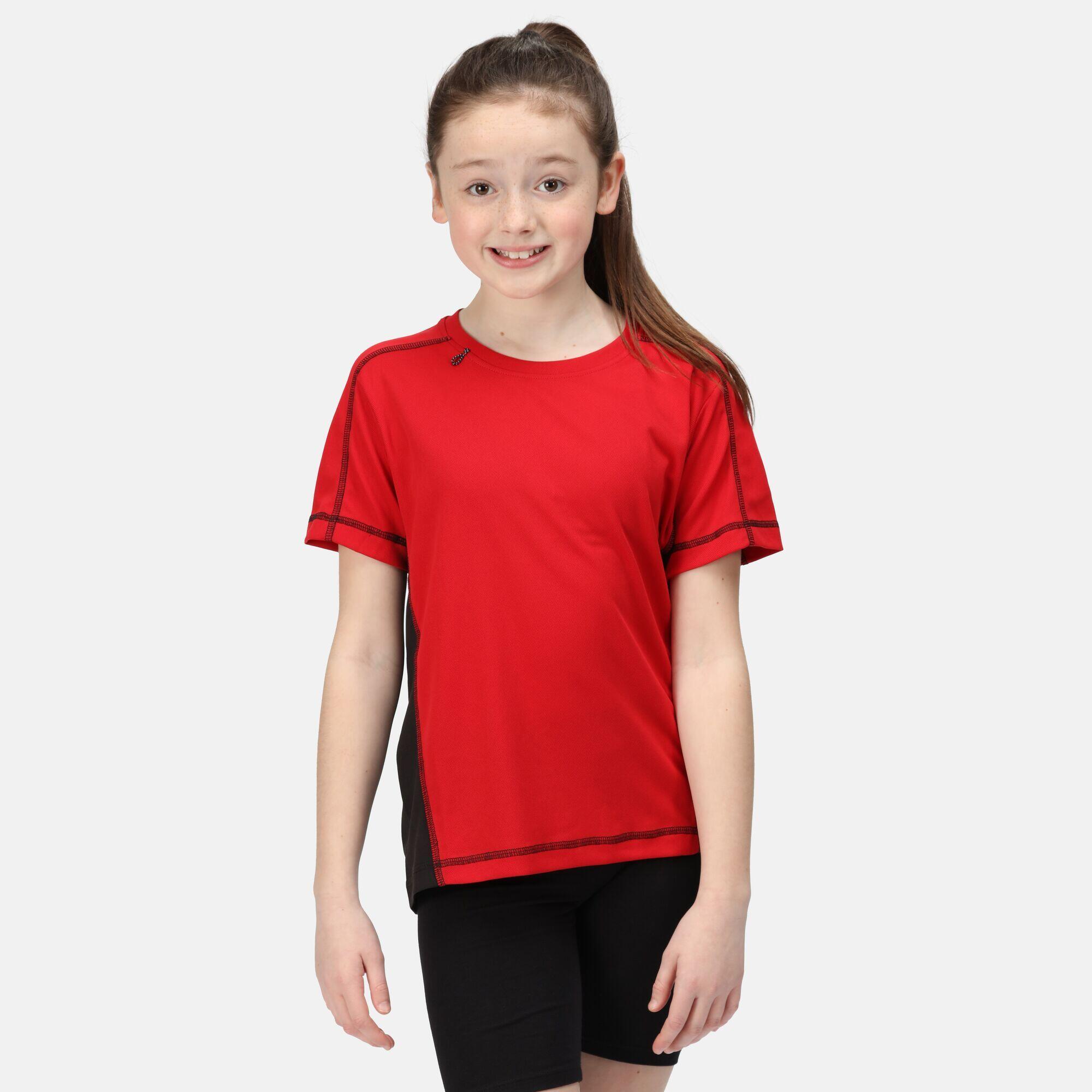 Childrens/Kids Beijing TShirt (Classic Red/Black) 4/5