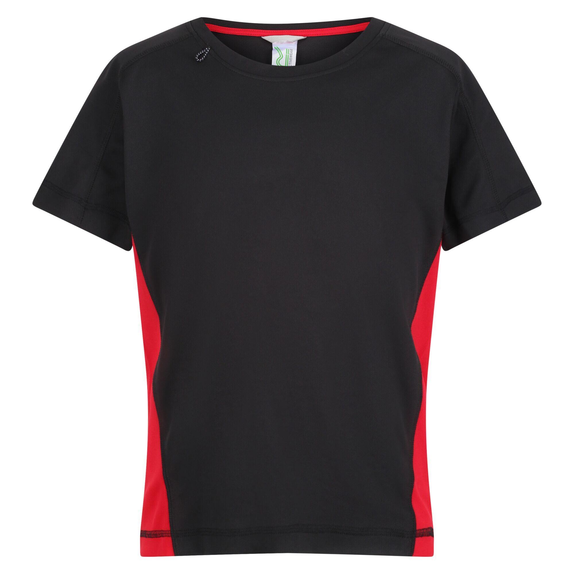 Childrens/Kids Beijing TShirt (Black/Classic Red) 1/4