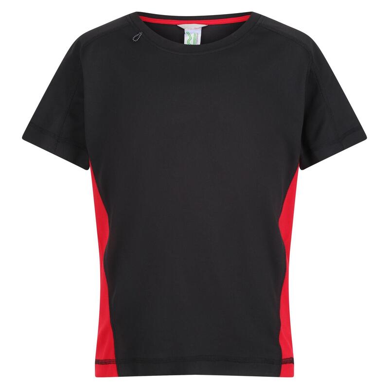 T-Shirt Beijing Criança Preto / Vermelho Clássico