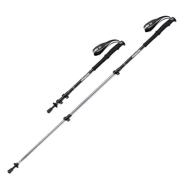 ST01 Aluminum 3-Node Trekking Pole (with Tip Proctect) - Black