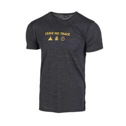 T-shirt Agaton Trace voor heren - 100% merino wol - Grijs