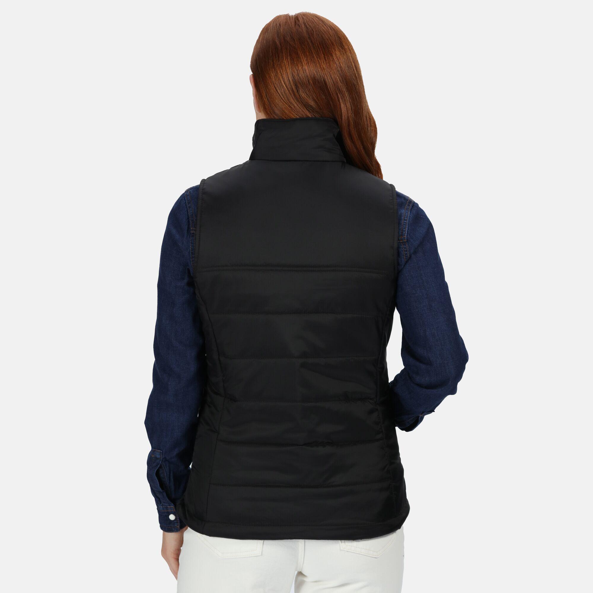 Women's STAGE II sleeveless jacket (Black)