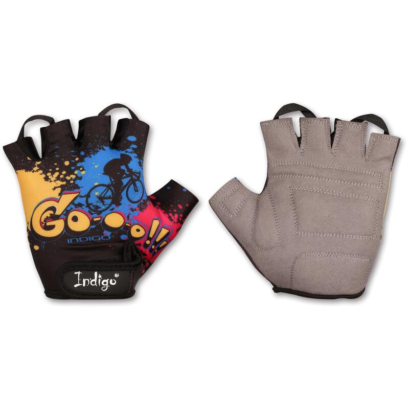 Guantes Ciclismo GO INDIGO Negro Talle M