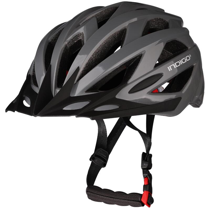 Casco de Bicicleta Adulto con 21 Ventilaciones INDIGO 55-61 cm Gris