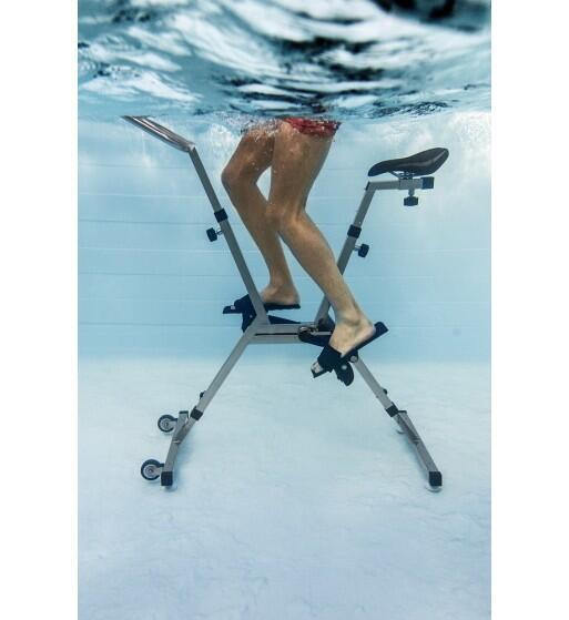 Bicicleta estática acuática GRE para practicar fitnesss dentro del agua.
