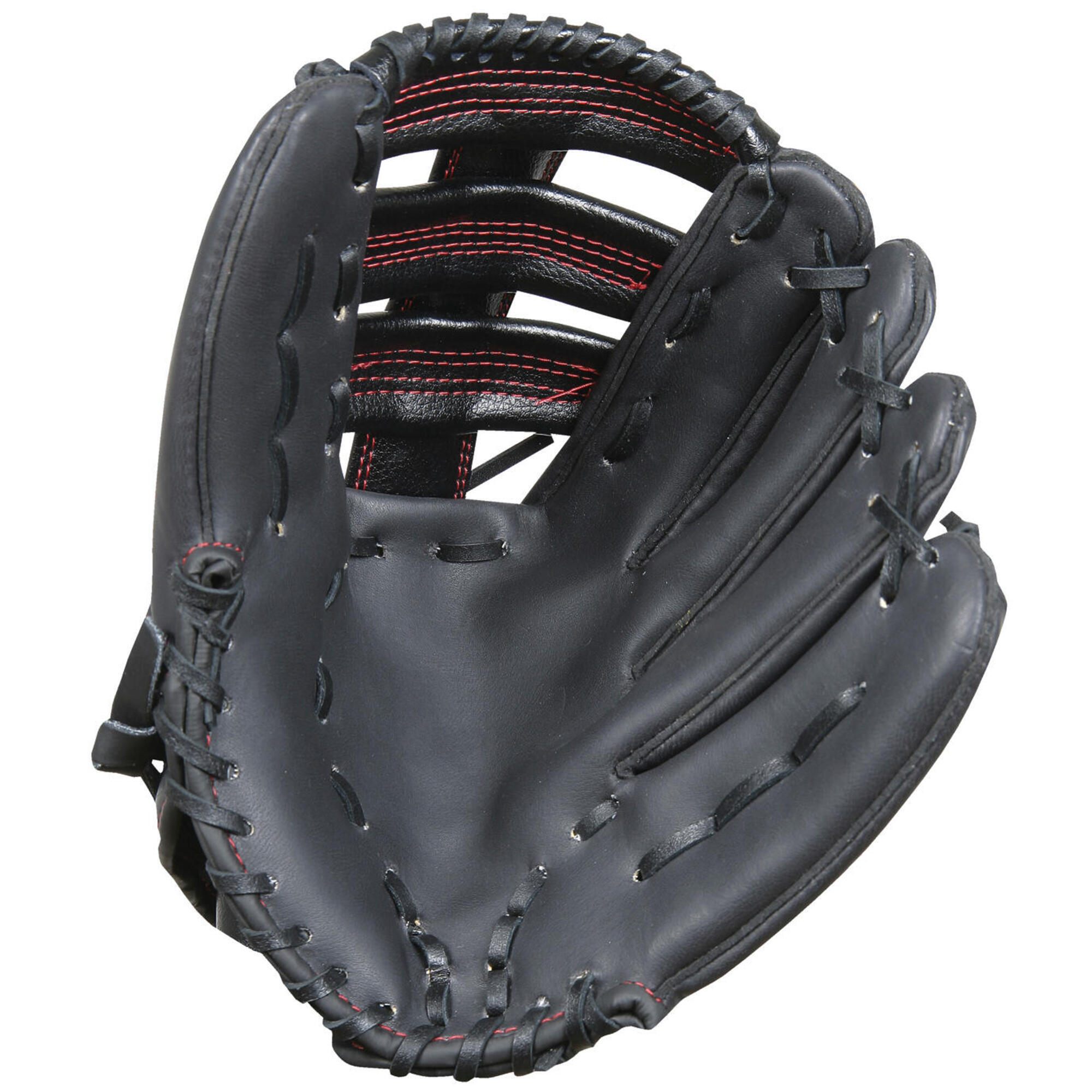 black baseball mitt