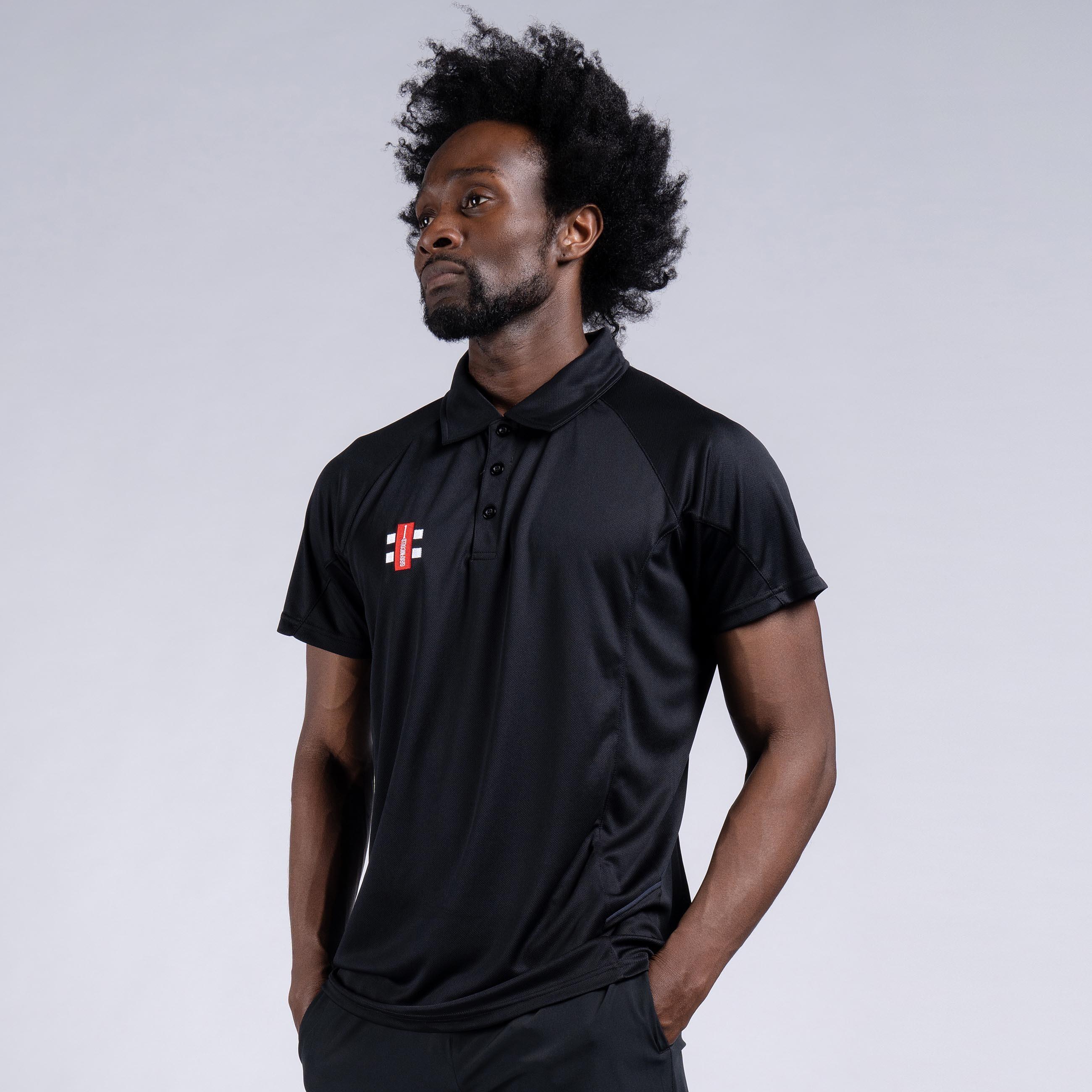GRAY-NICOLLS Matrix Polo Shirt, Black