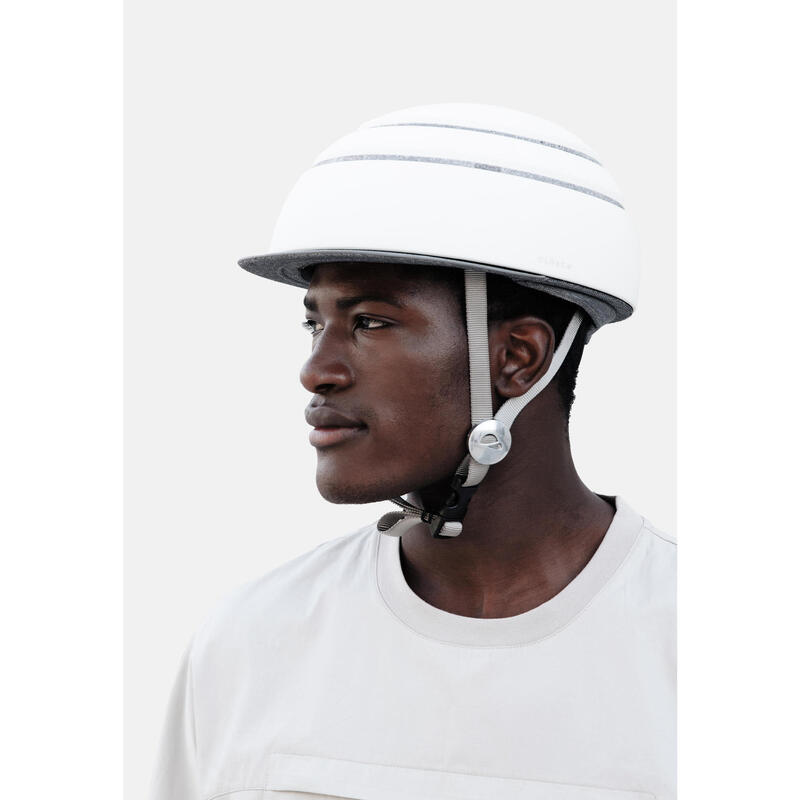 Casco Plegable de Bicicleta urbana /Patinete (Classic Helmet) Blanco