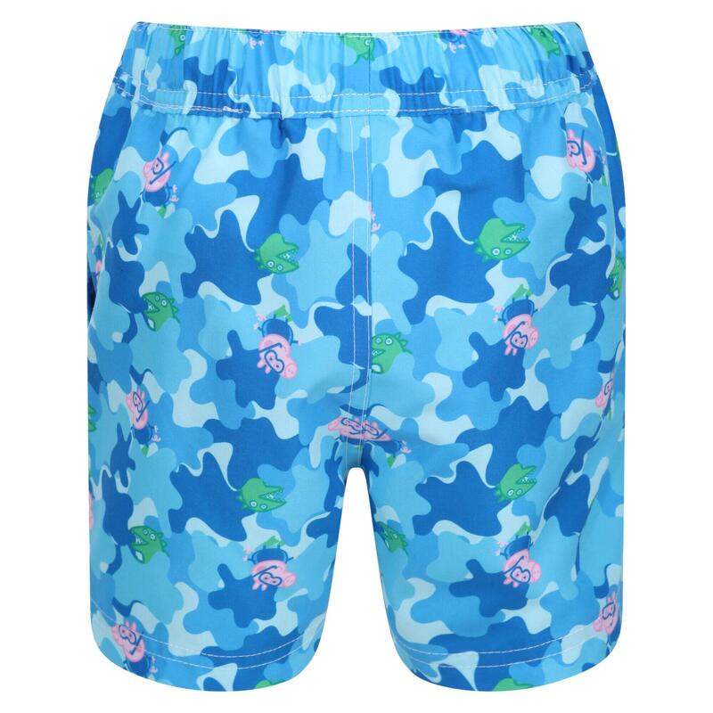 Peppa Pig Short de bain pour garçon - Bleu pâle