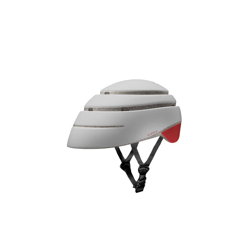 Opvouwbare stadsfiets- / stephelm(Helmet LOOP) Parel-Rood
