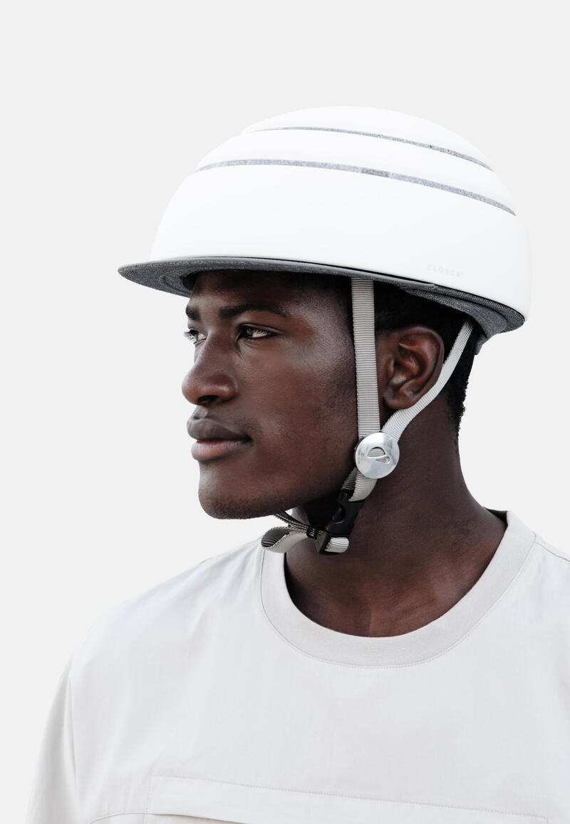 Casco pieghevole per bici/scooter urbano (Helmet Classic) bianco