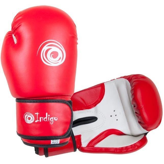 Guantes de Boxeo PVC INDIGO 8oz Rojo