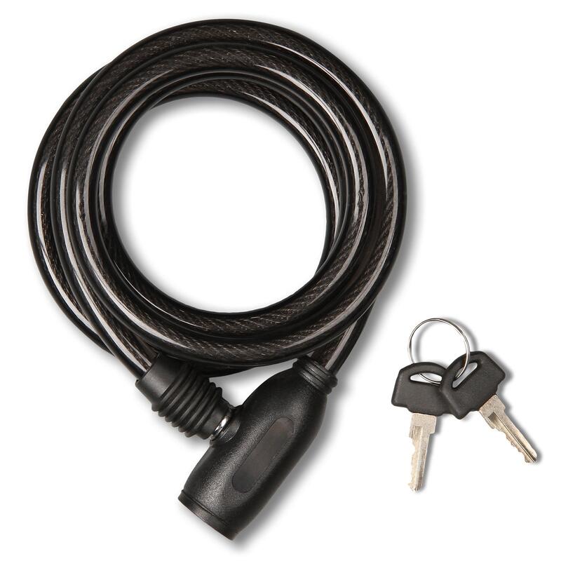 Cable Candado de Acero GOLDEN KEY 1 * 120 cm Negro