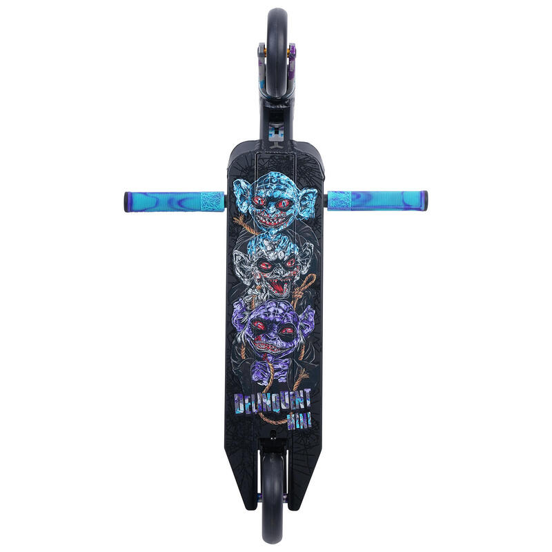 Psychic Delinquent Mini Complete Scooter- Zwart, Blauw en Paars