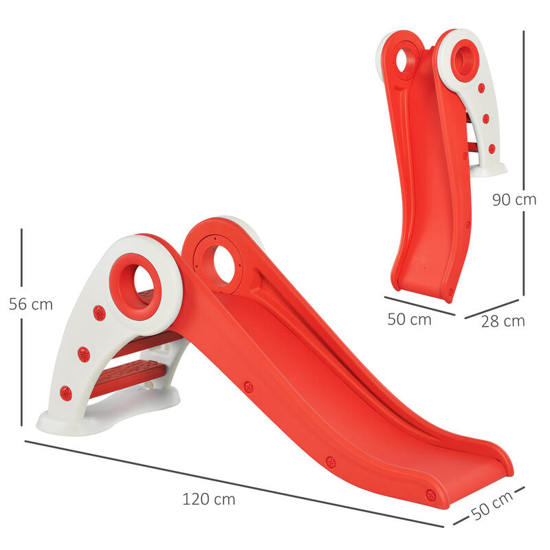 Toboggan enfant pliable intérieur extérieur HDPE