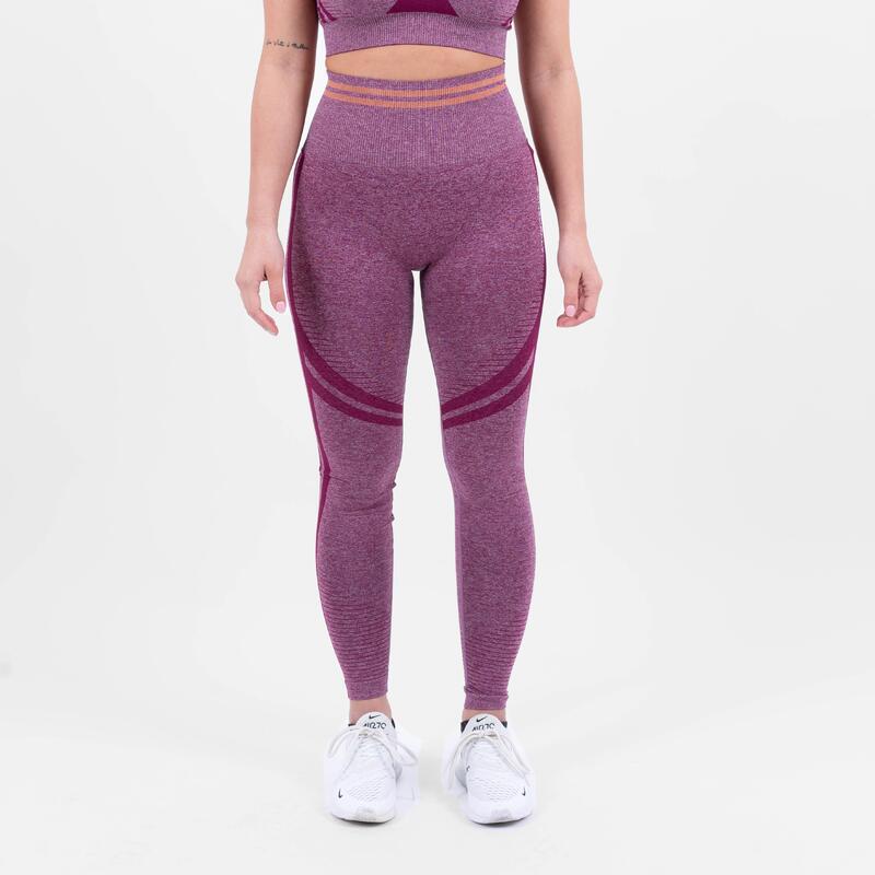 Contour scrunch leggings Femme - Violette